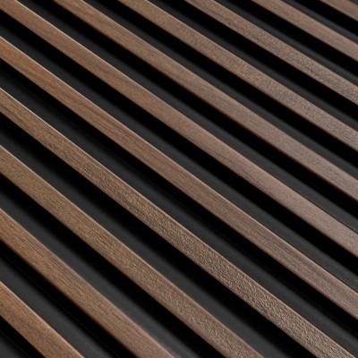 Panou decorativ riflat 3D stejar inchis