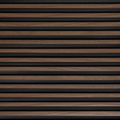 Panou decorativ riflat 3D stejar inchis