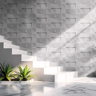 Panou decorativ 3D cu design geometric