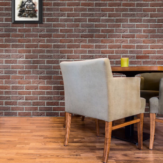Panouri decorative cărămidă aparentă roșie, design interior rustic