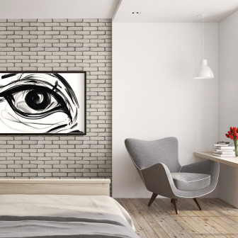 Panouri decorative cu aspect de cărămidă aparentă albă