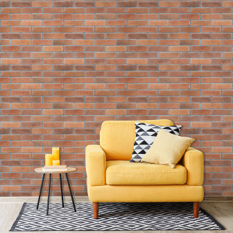 Panou decorativ cărămidă aparentă Terra Zest într-un living modern