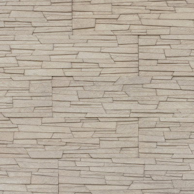 Panou decorativ cu aspect de piatră ivory, într-un decor interior modern.