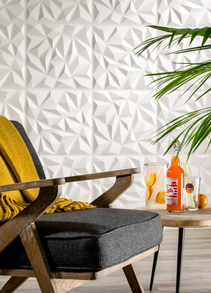 Panouri decorative 3D Puck WallArt, design geometric modern, living room decor