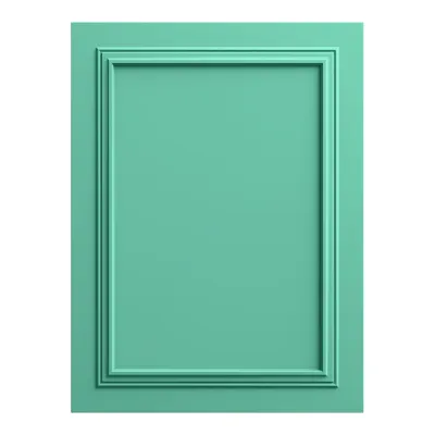 Panou decorativ MDF verde acvatic, finisaj mat, cu cadru discret
