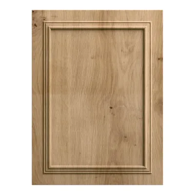 Panou decorativ MDF cu model stejar artizanal și profil dublu
