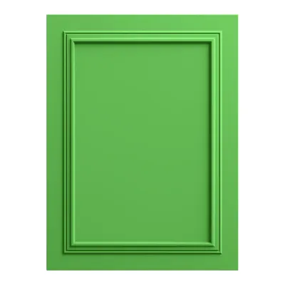 Panou decorativ MDF Lime Green cu finisaj mat, prezentând un design cu ramă.