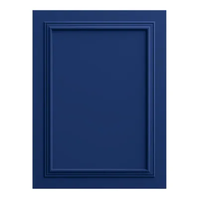 Panou decorativ MDF în nuanța Midnight Blue, cu finisaj mat și design clasic cu chenar