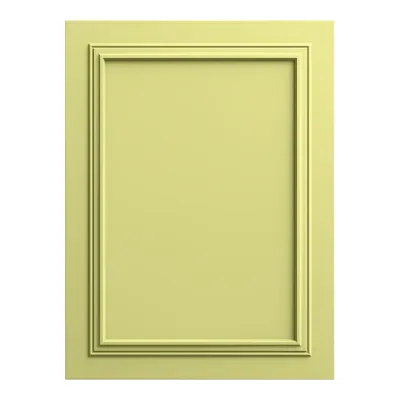 Panou decorativ MDF verde cais mat cu profile clasice