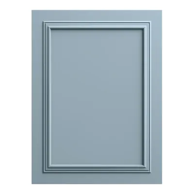 Panou decorativ MDF Pigeon Blue mat cu cadru finisat