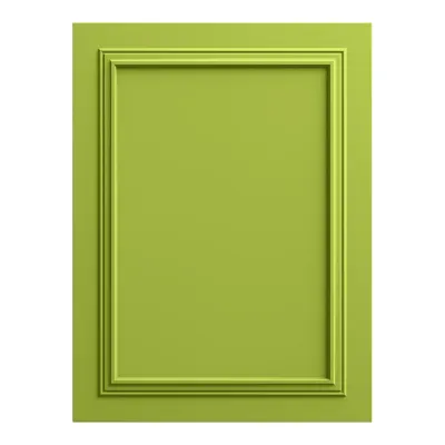 Panou decorativ MDF verde pomelo cu cadru dublu si finisaj mat