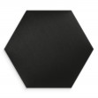 Panou tapițat hexagon catifelat, negru, Simply Wall Panels