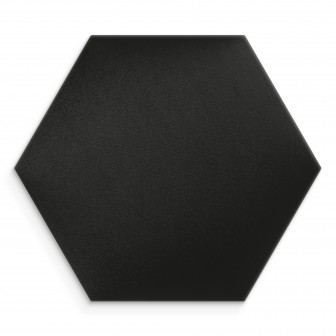 Panou tapițat hexagon catifelat, negru, Simply Wall Panels