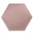 Panou tapițat hexagon catifelat, roz, Simply Wall Panels