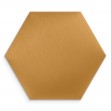 Panou tapițat hexagon catifelat, galben, Simply Wall Panels