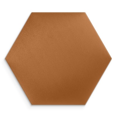 Panouri decorative tapițate hexagonale aurii într-o cameră de copii