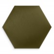 Panou tapițat hexagon catifelat, kaki, Simply Wall Panels