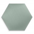 Panou tapițat hexagon catifelat, verde deschis, Simply Wall Panels
