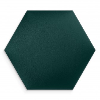 Panou tapițat hexagon catifelat, verde închis, Simply Wall Panels