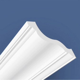 Cornisa decorativa alba pentru mascarea galeriilor de perdele