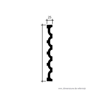 Panou decorativ riflat 3D