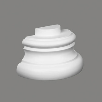 Bază Semicolonă Decorativă Albă