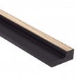Profil dreapta pentru Panoul riflat 3D Lamelli Stretto, Light Oak, 270x2.3 cm, Mardom Decor