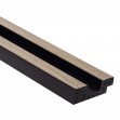 Profil stanga pentru panoul riflat 3D Lamelli Stretto, Grey Oak, 270x3.6 cm, Mardom Decor