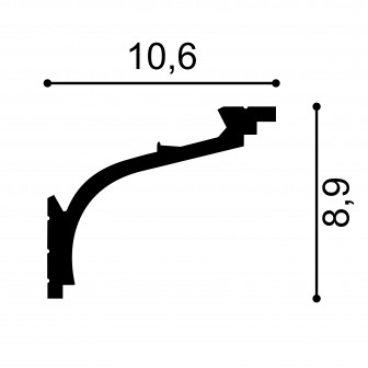 Cornișe tavan Mardom Decor MRD-MD110, material: PolyForce