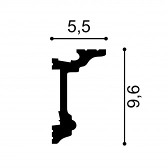 Cornișe tavan Mardom Decor MRD-MD137, material: PolyForce