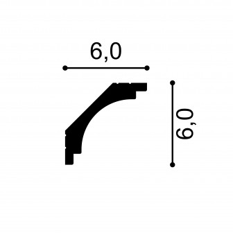 Cornișe tavan Mardom Decor MRD-MD145, material: PolyForce