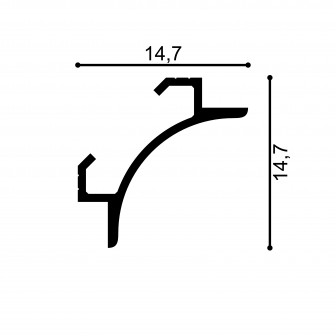 Scafe tavan (iluminat indirect, LED) Mardom Decor MRD-QL001, material: PolyForce