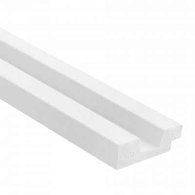 Profil stanga pentru Panoul riflat 3D Lamelli Stretto, White, 270x3.6 cm, Mardom Decor