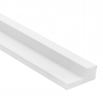 Profil dreapta pentru Panoul riflat 3D Lamelli Stretto, White, 270x2.3 cm, Mardom Decor
