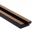 Profil stanga pentru Panoul riflat 3D Lamelli Stretto, Classic Oak, 270x3.6 cm, Mardom Decor