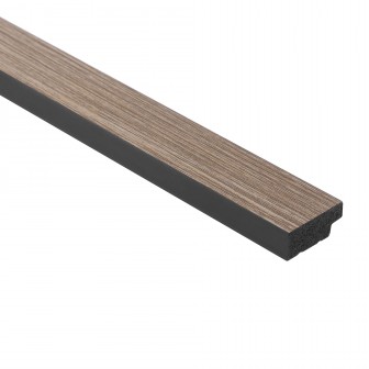 Profil stanga pentru Panoul riflat 3D Lamelli Medio, Grey Oak, 270x2.8 cm, Mardom Decor