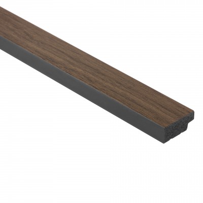 Profil stanga pentru Panoul riflat 3D Lamelli Medio, Dark Oak, 270x2.8 cm, Mardom Decor
