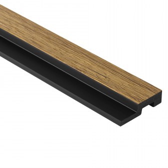 Profil dreapta pentru Panoul riflat 3D Lamelli Medio, Natural Oak, 270x3.9 cm, Mardom Decor