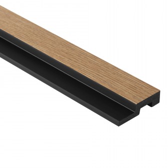 Profil dreapta pentru Panoul riflat 3D Lamelli Medio, Classic Oak, 270x3.9 cm, Mardom Decor