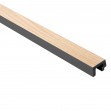 Profil stanga pentru Panoul riflat 3D Lamelli Largo, Light Oak, 270x3.1 cm, Mardom Decor