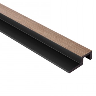 Profil dreapta pentru Panoul riflat 3D Lamelli Largo, Grey Oak, 270x5.6 cm, Mardom Decor