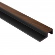 Profil dreapta pentru Panoul riflat 3D Lamelli Largo, Dark Oak, 270x5.6 cm, Mardom Decor