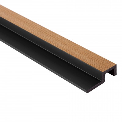 Profil dreapta pentru Panoul riflat 3D Lamelli Largo, Classic Oak, 270x5.6 cm, Mardom Decor