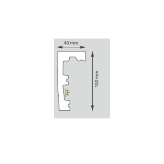 Scafa decorativa din polimer rigid pentru iluminat LED