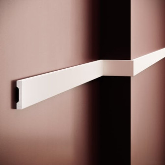 Brau decorativ din polimer rigid pe perete