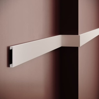 Brau decorativ din polimer rigid B25 aplicat pe perete