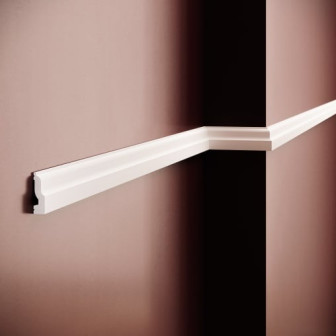 Brau decorativ din polimer rigid, montat pe perete