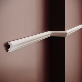 Brau decorativ din polimer rigid montat pe perete