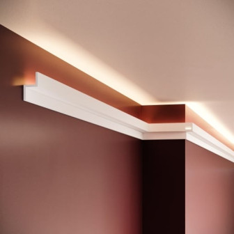 Scafa decorativa din polimer rigid pentru iluminat indirect cu LED