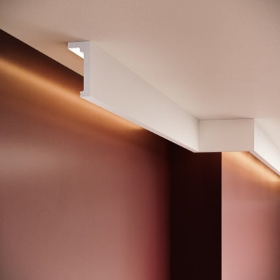 Scafa decorativă tavan cu iluminat indirect LED
